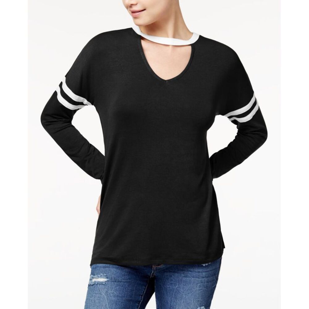 Ultra Flirt Juniors Striped Choker Top